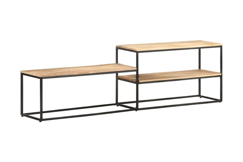 TV-bänk 180x30x50 cm grovt mangoträ - Orange - Möbler - Tv möbel & mediamöbel - TV bänk & mediabänk