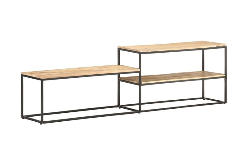 TV-bänk 180x30x50 cm grovt mangoträ - Orange - Möbler - Tv möbel & mediamöbel - TV bänk & mediabänk