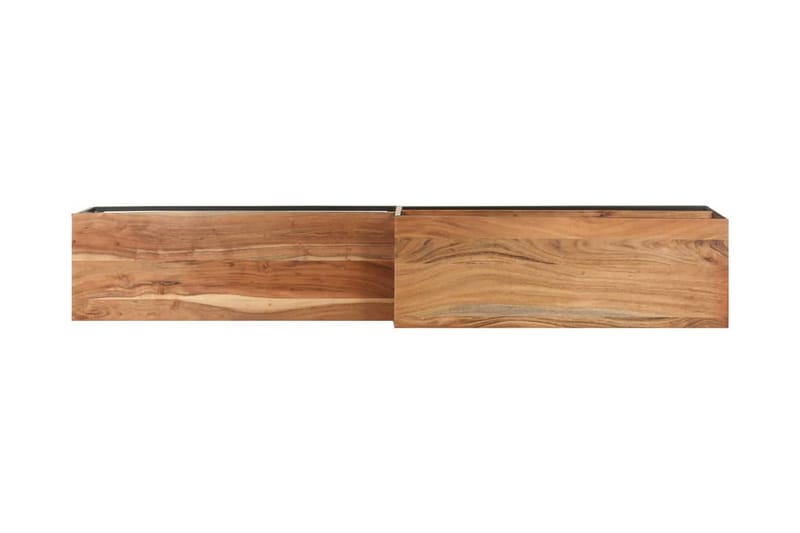 TV-bänk 180x30x50 cm massivt akaciaträ - Grön - Möbler - Tv möbel & mediamöbel - TV bänk & mediabänk