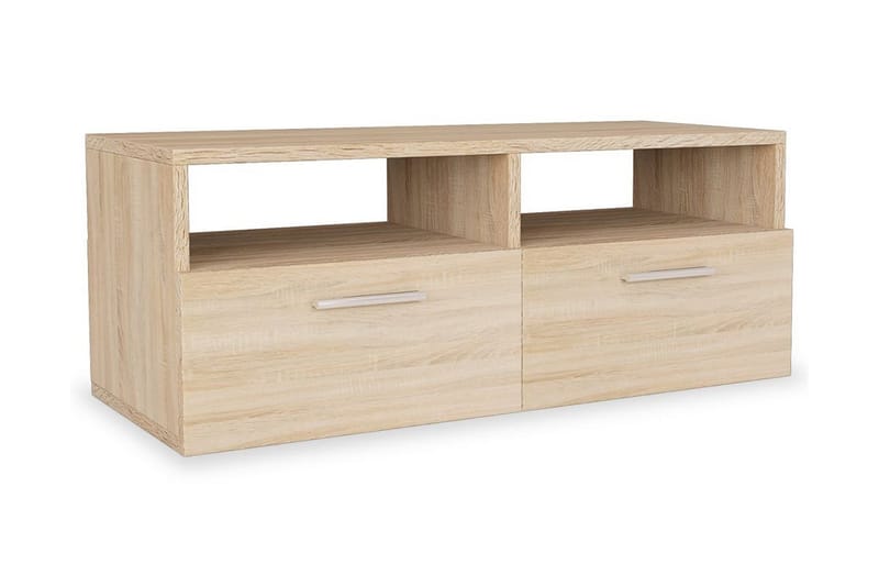 TV-bänk 2 st spånskiva 95x35x36 cm ek - Brun - Möbler - Tv möbel & mediamöbel - TV bänk & mediabänk
