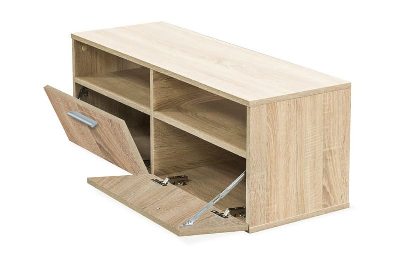 TV-bänk 2 st spånskiva 95x35x36 cm ek - Brun - Möbler - Tv möbel & mediamöbel - TV bänk & mediabänk