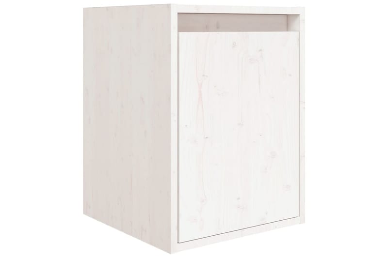 Tv-bänk 3 st vit massiv furu - Vit - Möbler - Tv möbel & mediamöbel - TV bänk & mediabänk