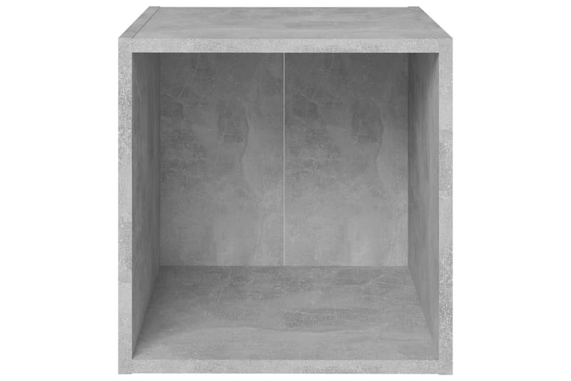 TV-bänk 4 st betonggrå 37x35x37 cm spånskiva - Grå - Möbler - Tv möbel & mediamöbel - TV bänk & mediabänk