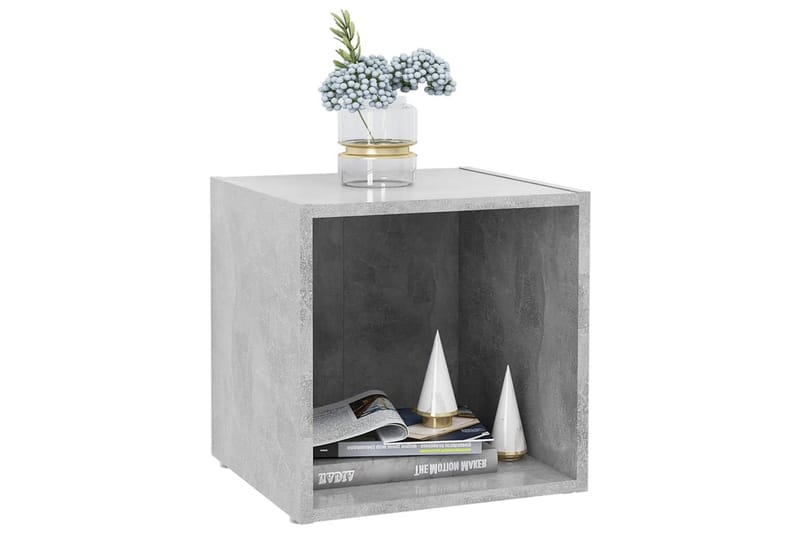 TV-bänk 4 st betonggrå 37x35x37 cm spånskiva - Grå - Möbler - Tv möbel & mediamöbel - TV bänk & mediabänk