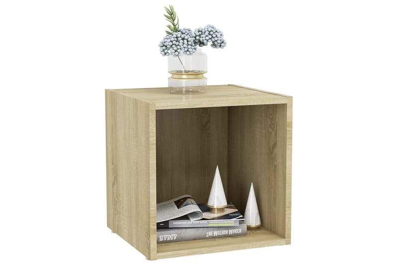 TV-bänk 4 st sonoma-ek 37x35x37 cm spånskiva - Brun - Möbler - Tv möbel & mediamöbel - TV bänk & mediabänk
