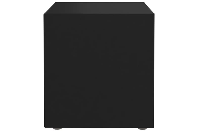 TV-bänk 4 st svart 37x35x37 cm spånskiva - Svart - TV bänk & mediabänk
