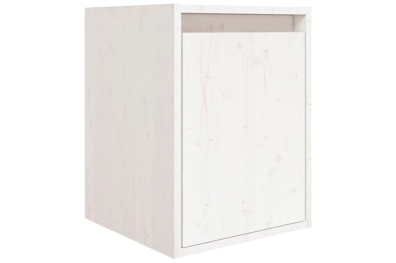 Tv-bänk 6 delar vit massiv furu - Vit - Möbler - Tv möbel & mediamöbel - TV bänk & mediabänk