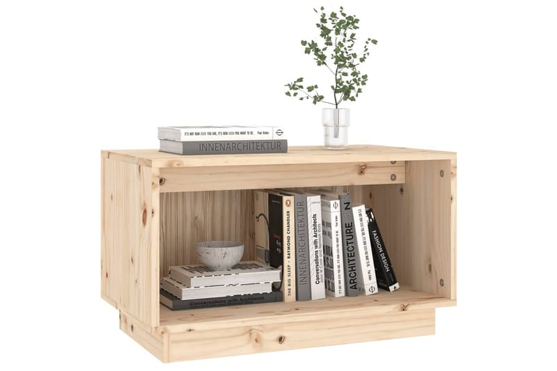 Tv-bänk 60x35x35 cm massiv furu - Brun - Möbler - Tv möbel & mediamöbel - TV bänk & mediabänk