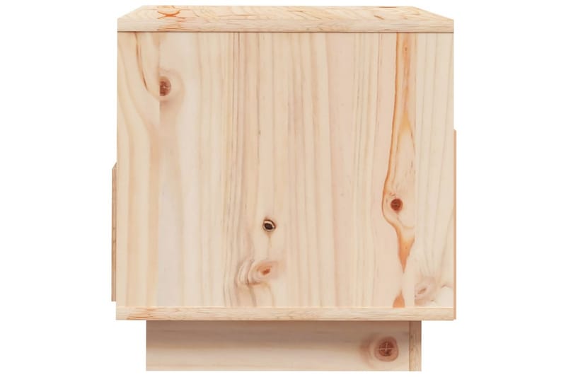 Tv-bänk 60x35x37 cm massiv furu - Brun - Möbler - Tv möbel & mediamöbel - TV bänk & mediabänk