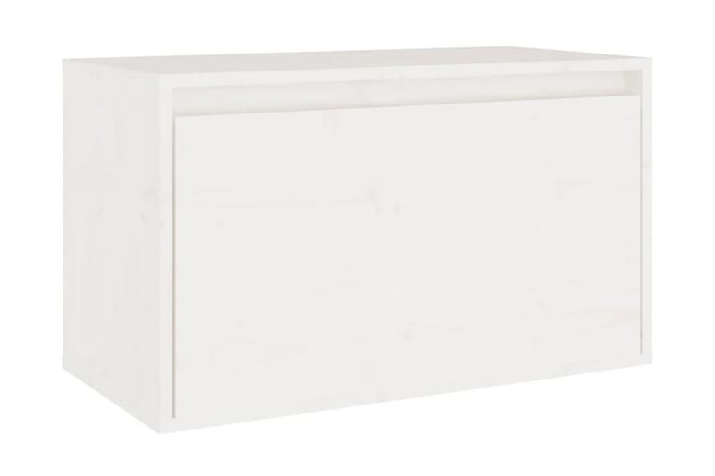 Tv-bänk 7 st vit massiv furu - Vit - Möbler - Tv möbel & mediamöbel - TV bänk & mediabänk