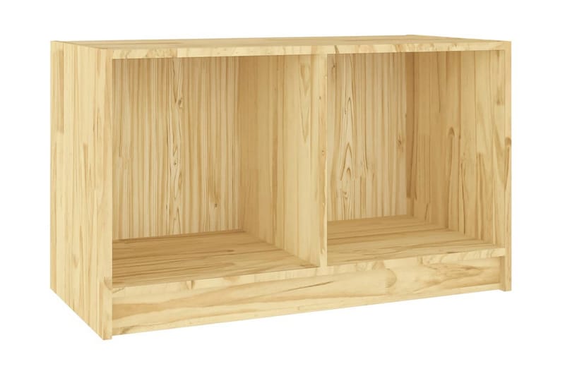 TV-bänk 70x33x42 cm massiv furu - Brun - Möbler - Tv möbel & mediamöbel - TV bänk & mediabänk