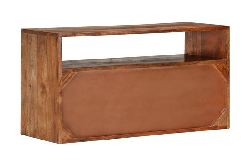 TV-bänk 80x30x42 cm massivt akaciaträ - Brun - Möbler - Tv möbel & mediamöbel - TV bänk & mediabänk
