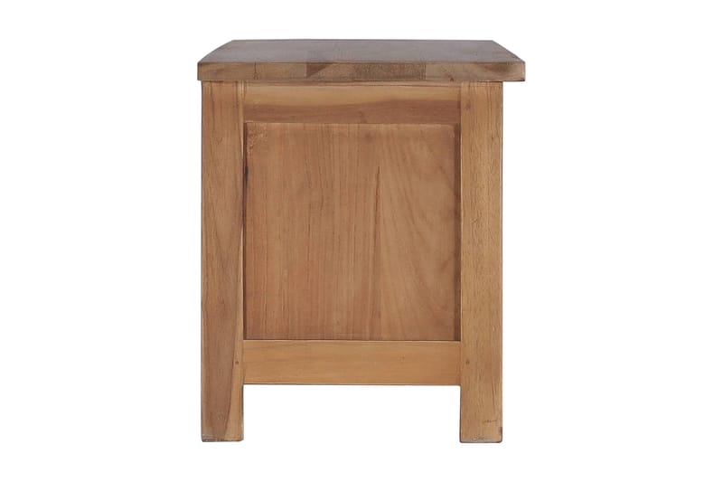 TV-bänk 90x30x35 cm massiv teak - Brun - Möbler - Tv möbel & mediamöbel - TV bänk & mediabänk