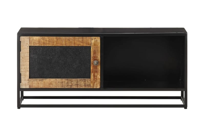 TV-bänk 90x30x40 cm grovt mangoträ - Brun - Möbler - Tv möbel & mediamöbel - TV bänk & mediabänk
