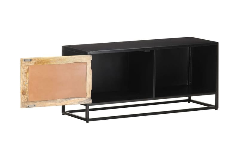 TV-bänk 90x30x40 cm grovt mangoträ - Brun - Möbler - Tv möbel & mediamöbel - TV bänk & mediabänk