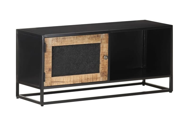 TV-bänk 90x30x40 cm grovt mangoträ - Brun - Möbler - Tv möbel & mediamöbel - TV bänk & mediabänk