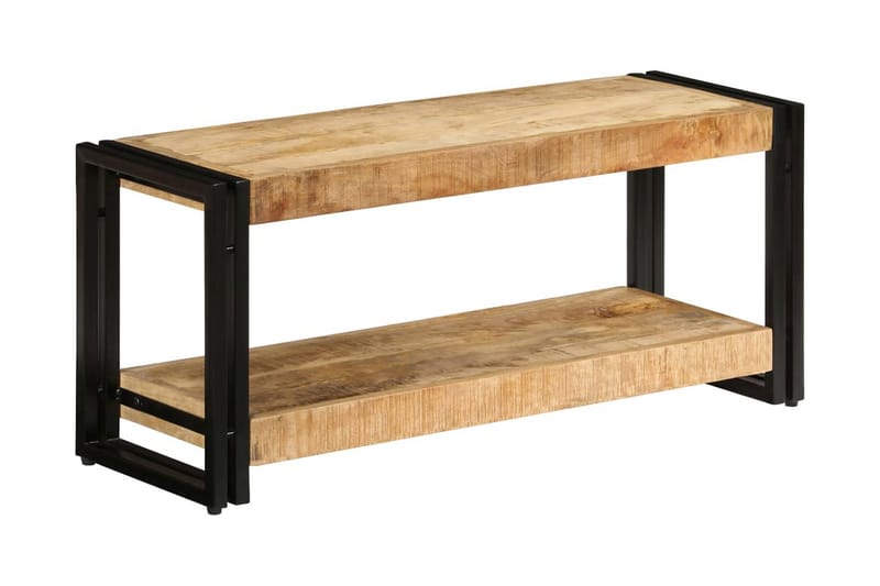 TV-bänk 90x30x40 cm massivt mangoträ - Brun - Möbler - Tv möbel & mediamöbel - TV bänk & mediabänk