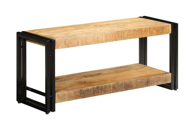TV-bänk 90x30x40 cm massivt mangoträ - Brun - Möbler - Tv möbel & mediamöbel - TV bänk & mediabänk