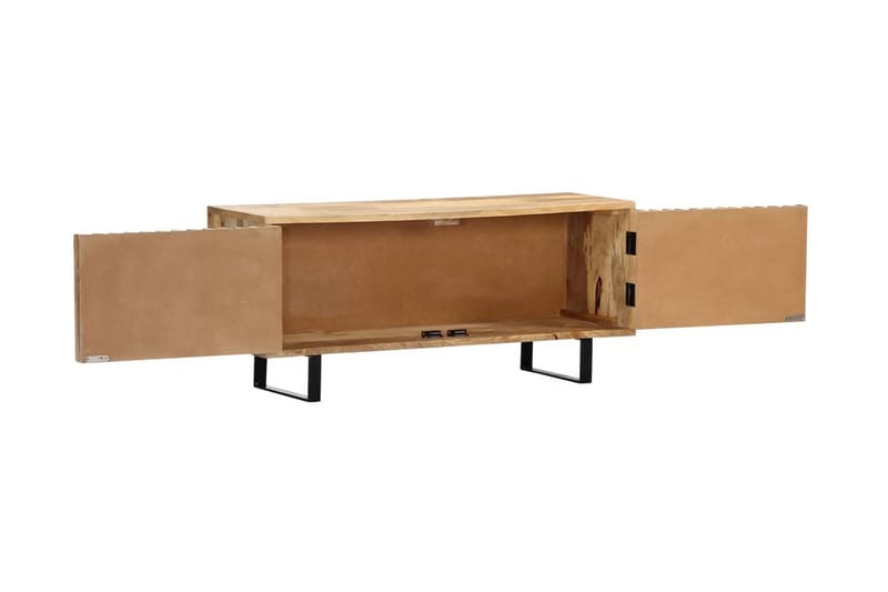TV-bänk 90x30x40 cm massivt mangoträ - Brun - Möbler - Tv möbel & mediamöbel - TV bänk & mediabänk