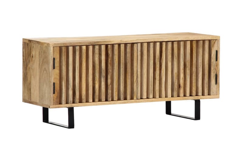 TV-bänk 90x30x40 cm massivt mangoträ - Brun - Möbler - Tv möbel & mediamöbel - TV bänk & mediabänk