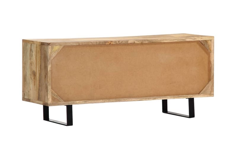 TV-bänk 90x30x40 cm massivt mangoträ - Brun - Möbler - Tv möbel & mediamöbel - TV bänk & mediabänk