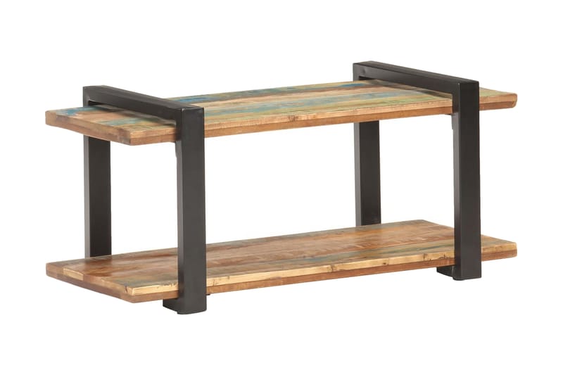 TV-bänk 90x40x40 cm massivt återvunnet trä - Brun - Möbler - Tv möbel & mediamöbel - TV bänk & mediabänk