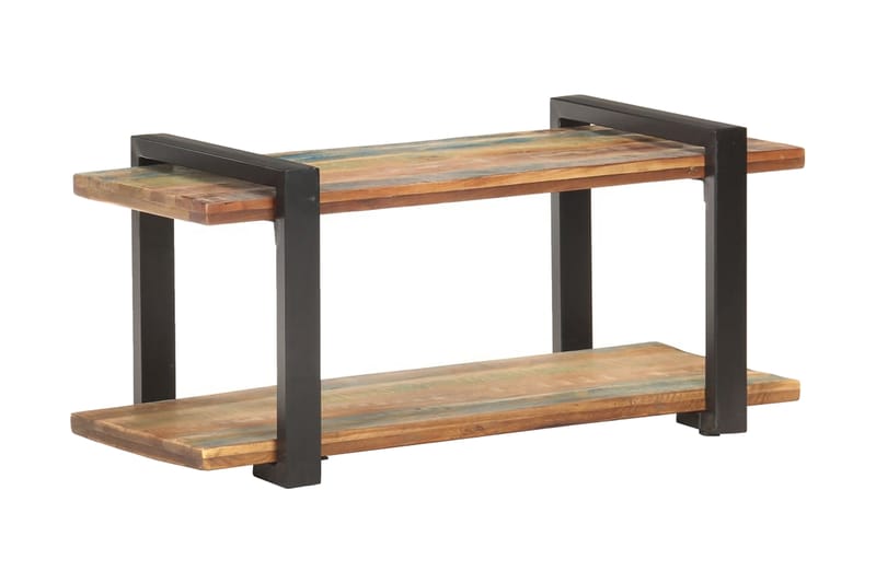 TV-bänk 90x40x40 cm massivt återvunnet trä - Brun - Möbler - Tv möbel & mediamöbel - TV bänk & mediabänk
