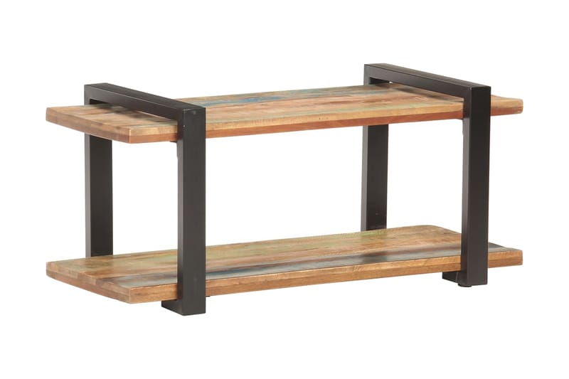 TV-bänk 90x40x40 cm massivt återvunnet trä - Brun - Möbler - Tv möbel & mediamöbel - TV bänk & mediabänk