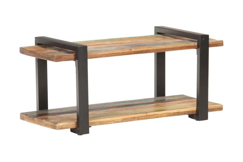 TV-bänk 90x40x40 cm massivt återvunnet trä - Brun - Möbler - Tv möbel & mediamöbel - TV bänk & mediabänk