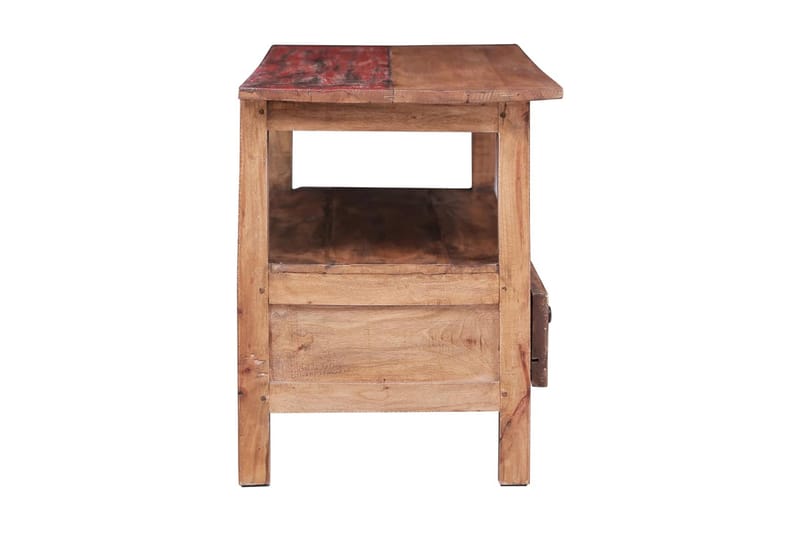 TV-bänk 90x40x50 cm massivt återvunnet trä - Brun - Möbler - Tv möbel & mediamöbel - TV bänk & mediabänk