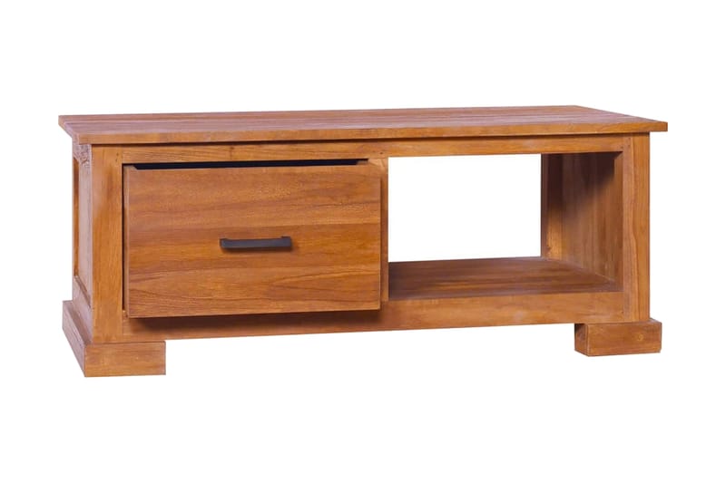 TV-bänk 90x50x37 cm massiv teak - Brun - Möbler - Tv möbel & mediamöbel - TV bänk & mediabänk