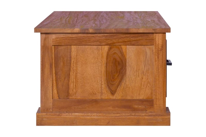 TV-bänk 90x50x37 cm massiv teak - Brun - Möbler - Tv möbel & mediamöbel - TV bänk & mediabänk