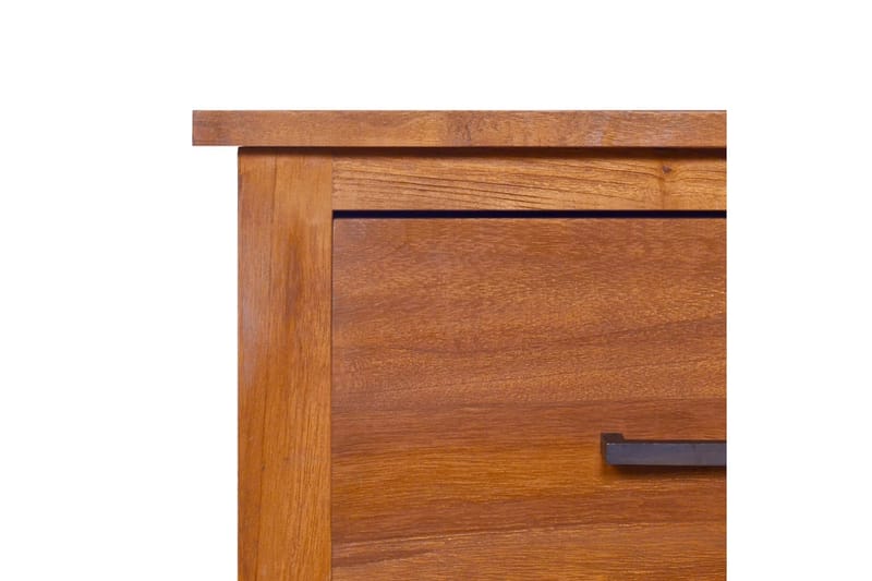 TV-bänk 90x50x37 cm massiv teak - Brun - Möbler - Tv möbel & mediamöbel - TV bänk & mediabänk