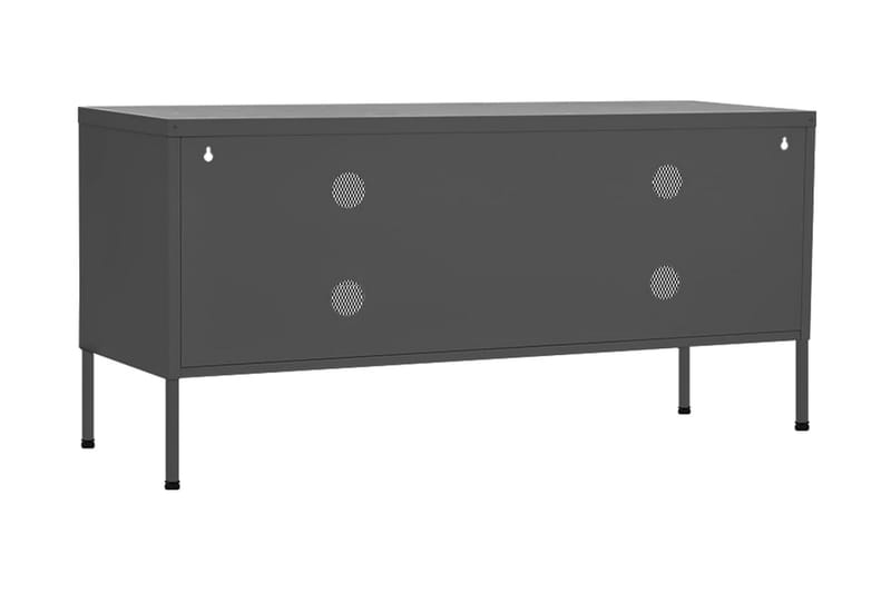 Tv-bänk antracit 105x35x50 cm stål - Grå - Möbler - Tv möbel & mediamöbel - TV bänk & mediabänk