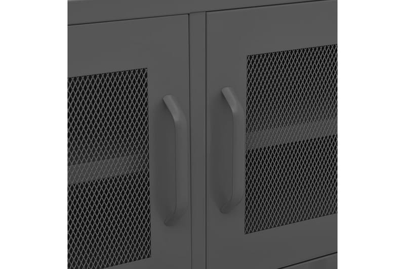 Tv-bänk antracit 105x35x50 cm stål - Grå - Möbler - Tv möbel & mediamöbel - TV bänk & mediabänk
