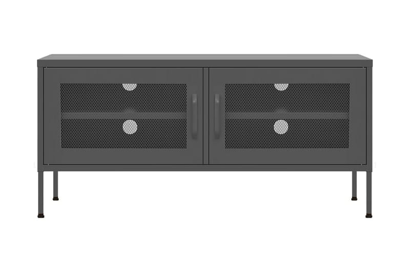 Tv-bänk antracit 105x35x50 cm stål - Grå - Möbler - Tv möbel & mediamöbel - TV bänk & mediabänk