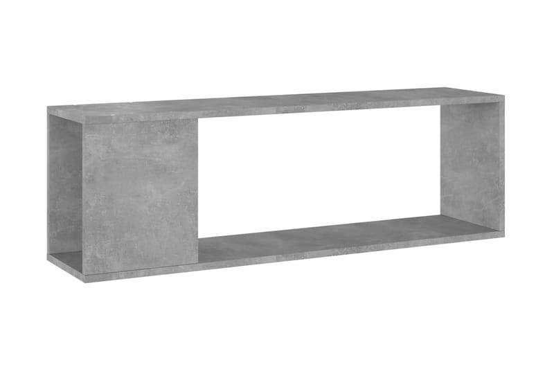 TV-bänk betonggrå 100x24x32 cm spånskiva - Grå - Möbler - Tv möbel & mediamöbel - TV bänk & mediabänk