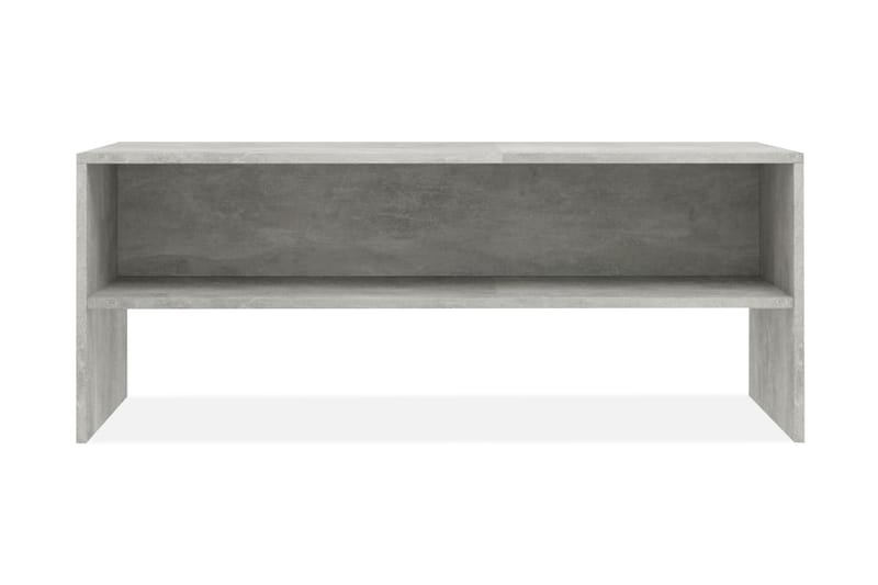 TV-bänk betonggrå 100x40x40 cm spånskiva - Grå - Möbler - Tv möbel & mediamöbel - TV bänk & mediabänk