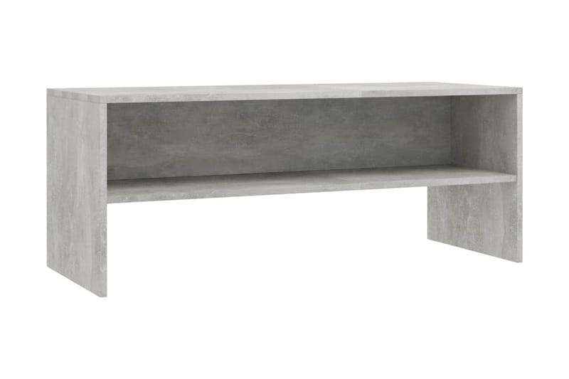 TV-bänk betonggrå 100x40x40 cm spånskiva - Grå - Möbler - Tv möbel & mediamöbel - TV bänk & mediabänk