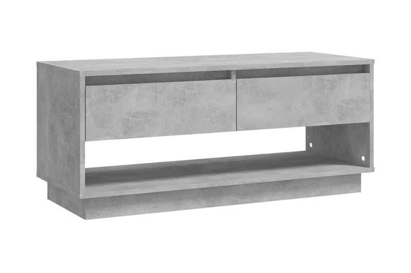 TV-bänk betonggrå 102x41x44 cm spånskiva - Grå - Möbler - Tv möbel & mediamöbel - TV bänk & mediabänk