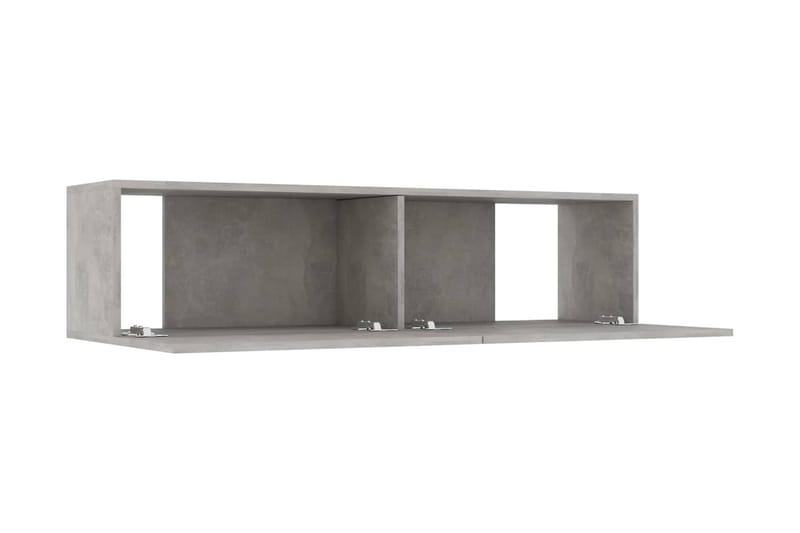 TV-bänk betonggrå 120x30x30 cm spånskiva - Grå - Möbler - Tv möbel & mediamöbel - TV bänk & mediabänk