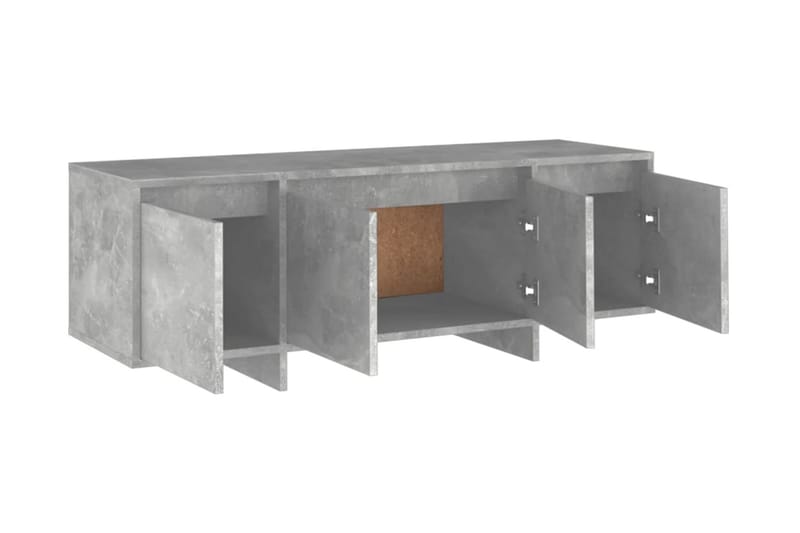 TV-bänk betonggrå 120x30x40,5 cm spånskiva - Grå - Möbler - Tv möbel & mediamöbel - TV bänk & mediabänk