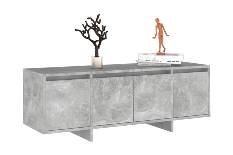 TV-bänk betonggrå 120x30x40,5 cm spånskiva - Grå - Möbler - Tv möbel & mediamöbel - TV bänk & mediabänk
