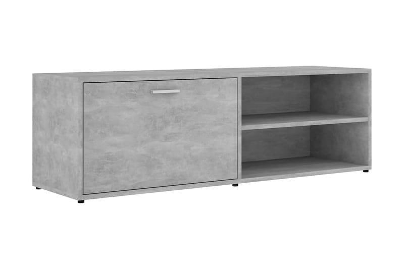 TV-bänk betonggrå 120x34x37 cm spånskiva - Grå - Möbler - Tv möbel & mediamöbel - TV bänk & mediabänk