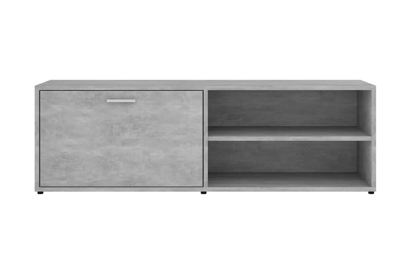 TV-bänk betonggrå 120x34x37 cm spånskiva - Grå - Möbler - Tv möbel & mediamöbel - TV bänk & mediabänk