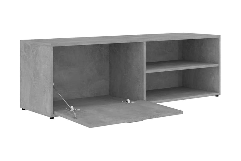 TV-bänk betonggrå 120x34x37 cm spånskiva - Grå - Möbler - Tv möbel & mediamöbel - TV bänk & mediabänk
