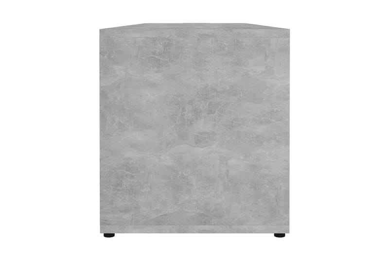 TV-bänk betonggrå 120x34x37 cm spånskiva - Grå - Möbler - Tv möbel & mediamöbel - TV bänk & mediabänk