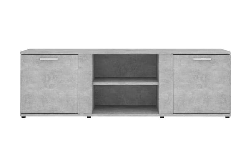 TV-bänk betonggrå 120x34x37 cm spånskiva - Grå - Möbler - Tv möbel & mediamöbel - TV bänk & mediabänk