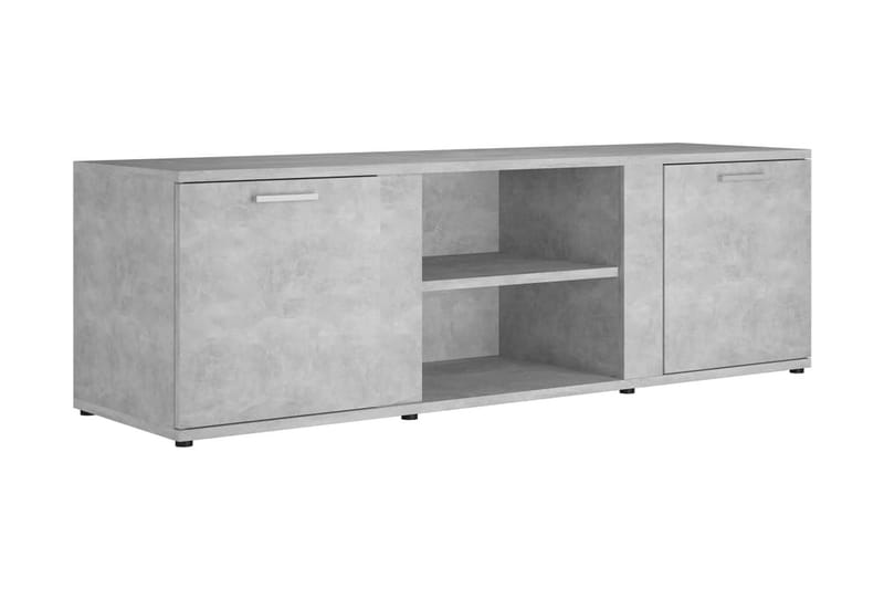 TV-bänk betonggrå 120x34x37 cm spånskiva - Grå - Möbler - Tv möbel & mediamöbel - TV bänk & mediabänk