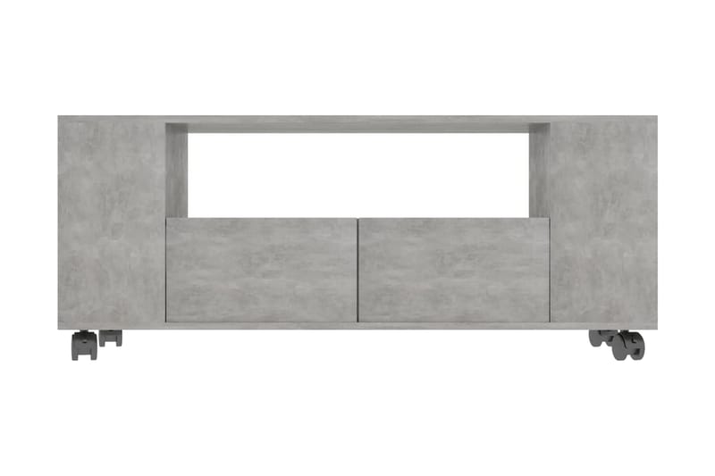 TV-bänk betonggrå 120x35x43 cm spånskiva - Grå - TV bänk & mediabänk